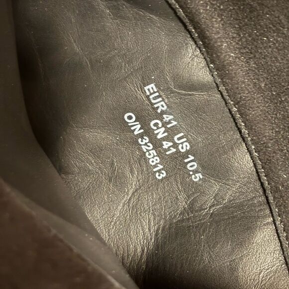 & Other Stories Black Suede Knee High Boot- Size 10.5 - Picture 14 of 14